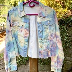 NWT Ten Sixty Sherman Tie Dye Denim Jacket